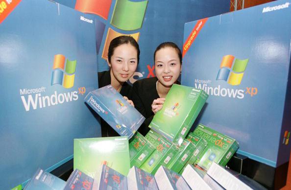 Windows XP sales occurred between 2001 and 2007.