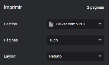 É possível salvar o boleto em formato PDF para que possa ser impresso em um outro dispositivo
