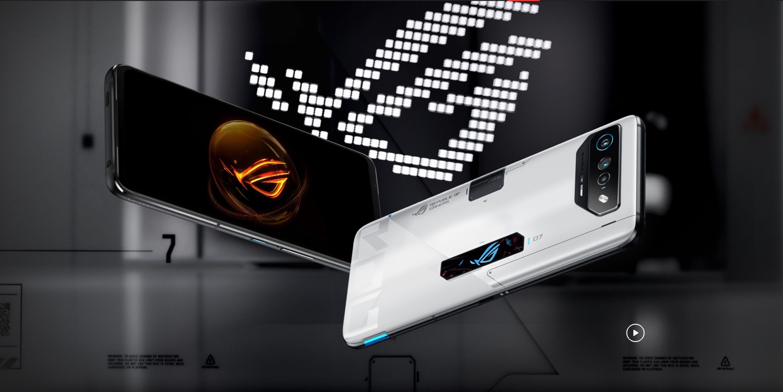 Asus ROG Phone 7 Ultimate tem visual futurista.