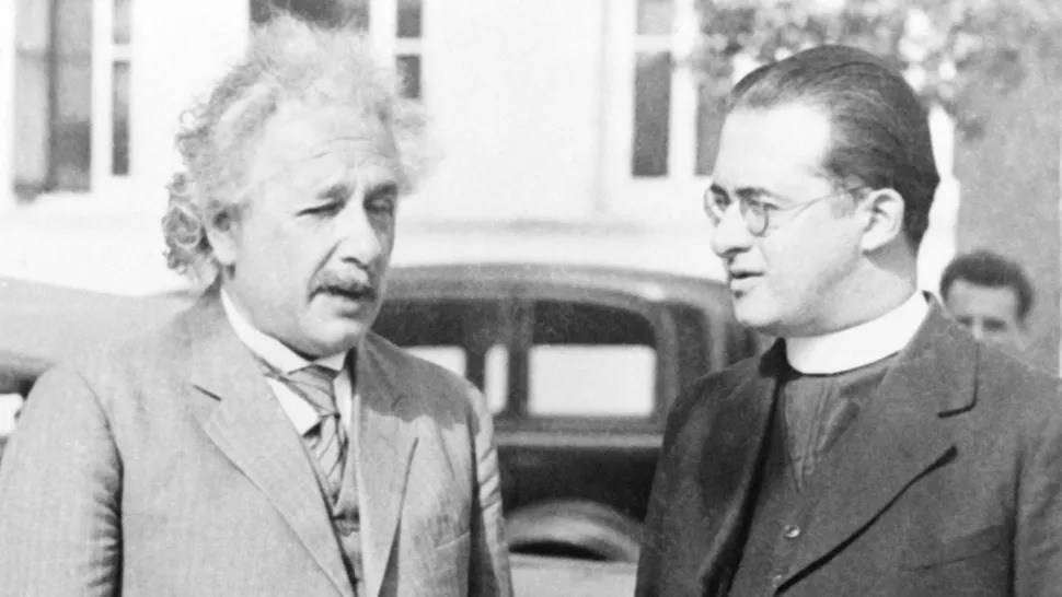 Albert Einstein e Georges Lemaître em janeiro de 1900.