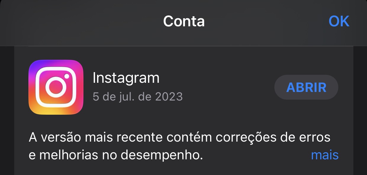 Depois que o app do Instagram for atualizado, é possível abrí-lo e usar já na sua versão mais recente
