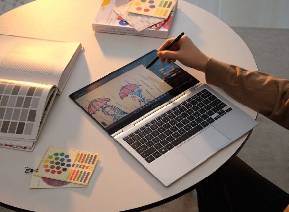 Galaxy Book 2 Pro 360 is a 2-in-1 laptop with Intel's 12th generation 28W CPU.