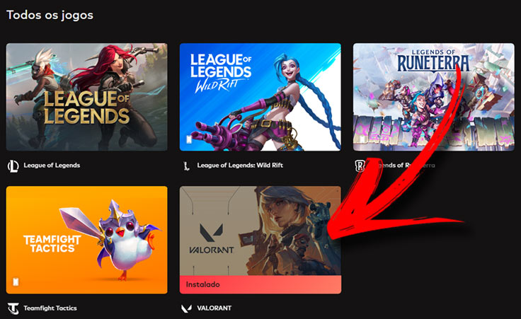 Após todo o processo de download e ativação, o jogo vai aparecer como instalado na lista do launcher