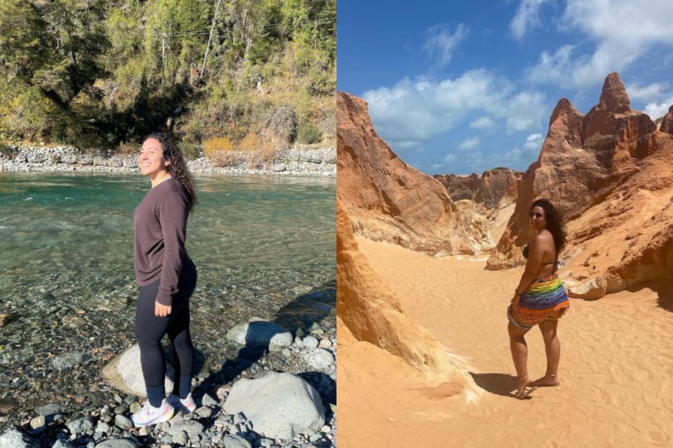 Isabela, de 26 anos, ama conhecer cidades com belezas naturais.