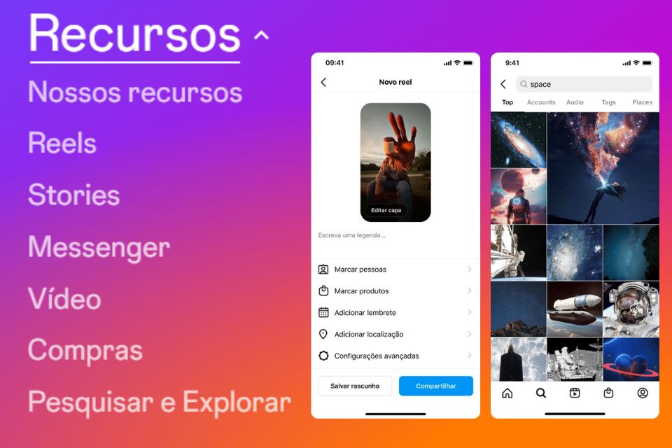 Os recursos do app Instagram foram aprimorados desde a sua venda para o Facebook/Meta.