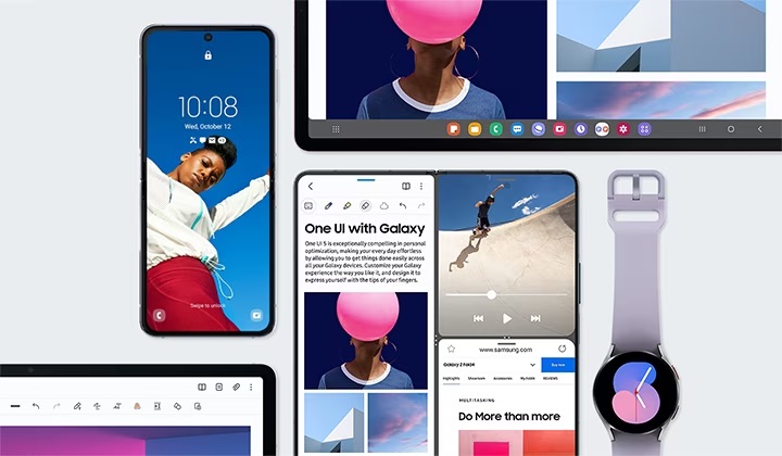 Por meio do One UI, os usuários da linha Galaxy possuem mais complementos de personalização. (Samsung/Reprodução)