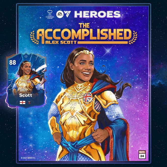 Alex Scott terá uma carta especial como heróina do FUT Heroes