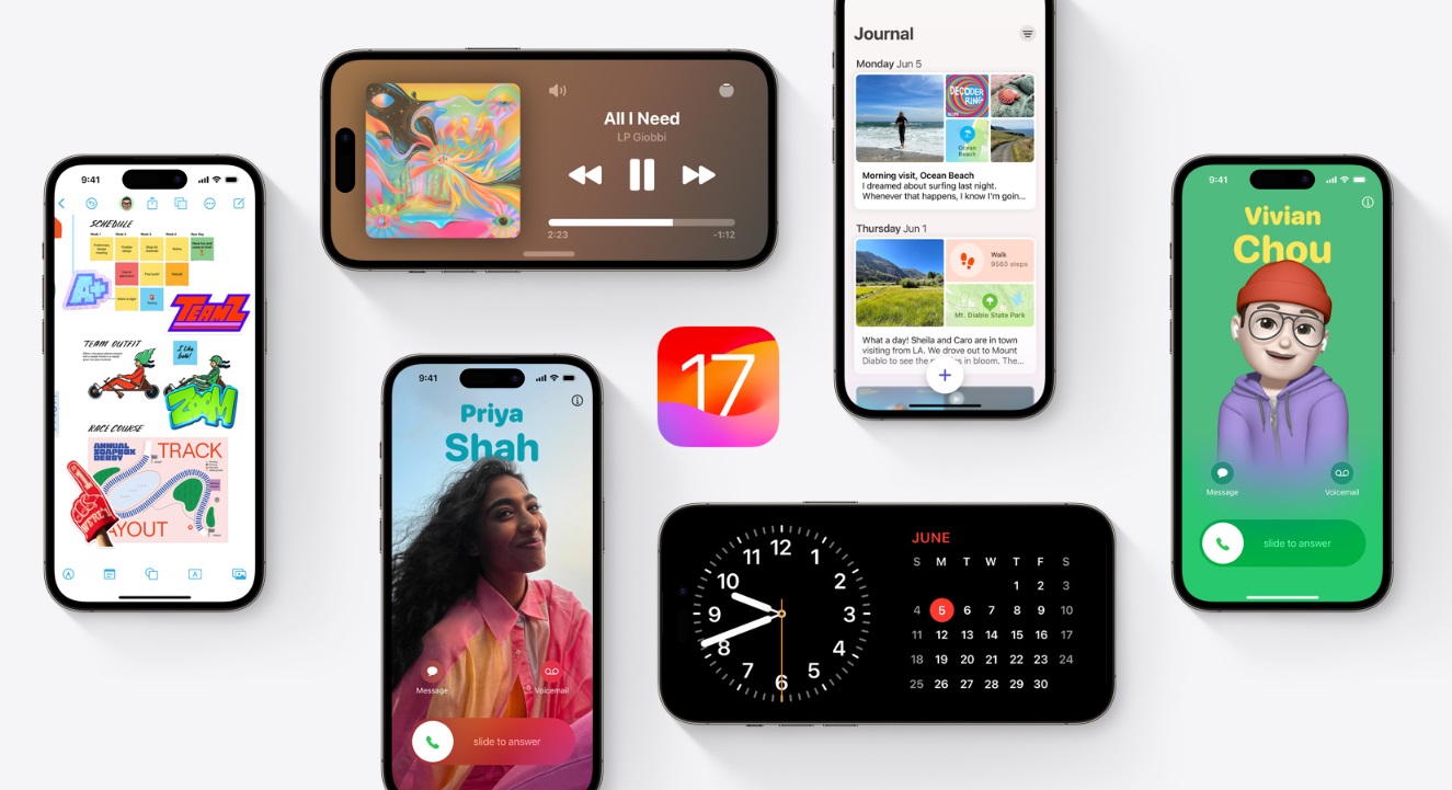 O iOS 17 ainda está na versão Beta.