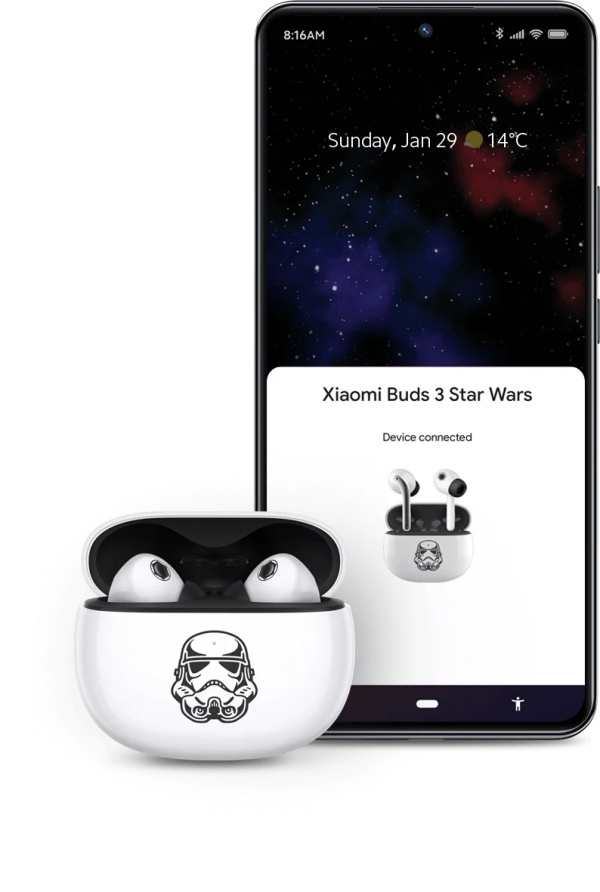 Headphone Xiaomi Buds 3 Star Wars.