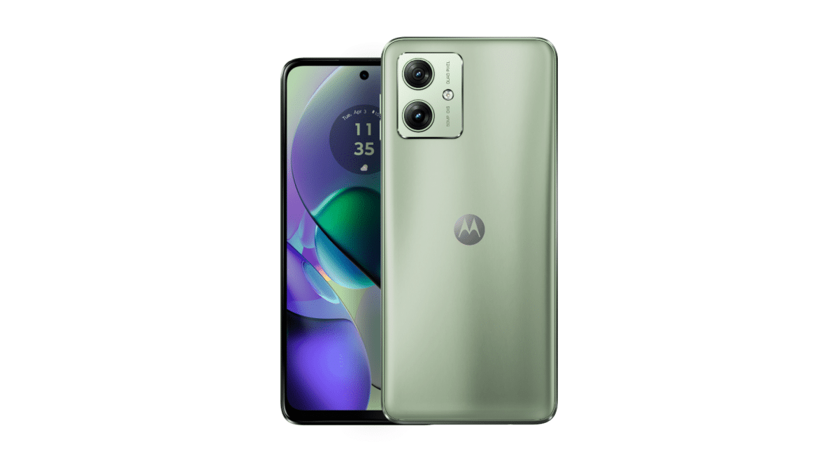 Imagem de renderização do Moto G54.