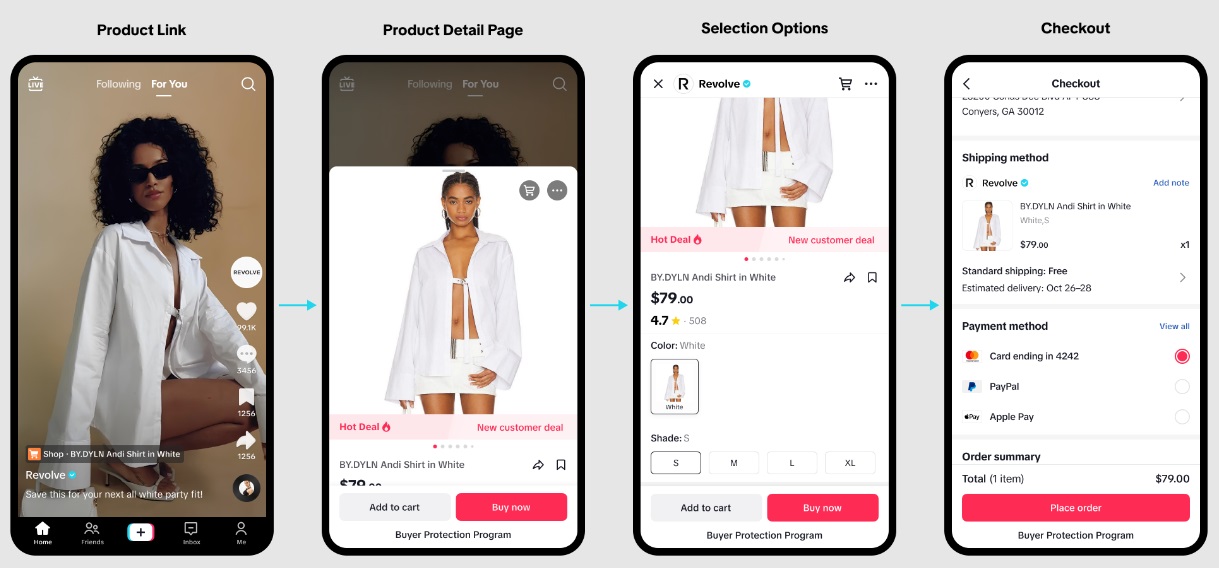 Purchases and payments page on the social network.
