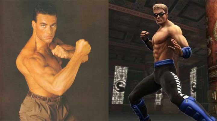 Johnny Cage é o único personagem de Mortal Kombat a ter uma skin baseada em sua fonte de inspiração.