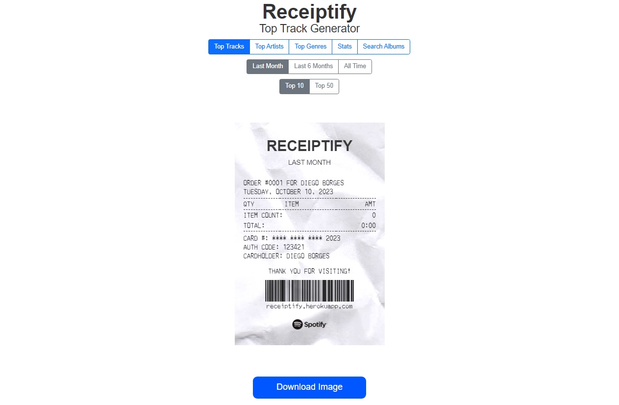 You can view your playlists as if they were invoices