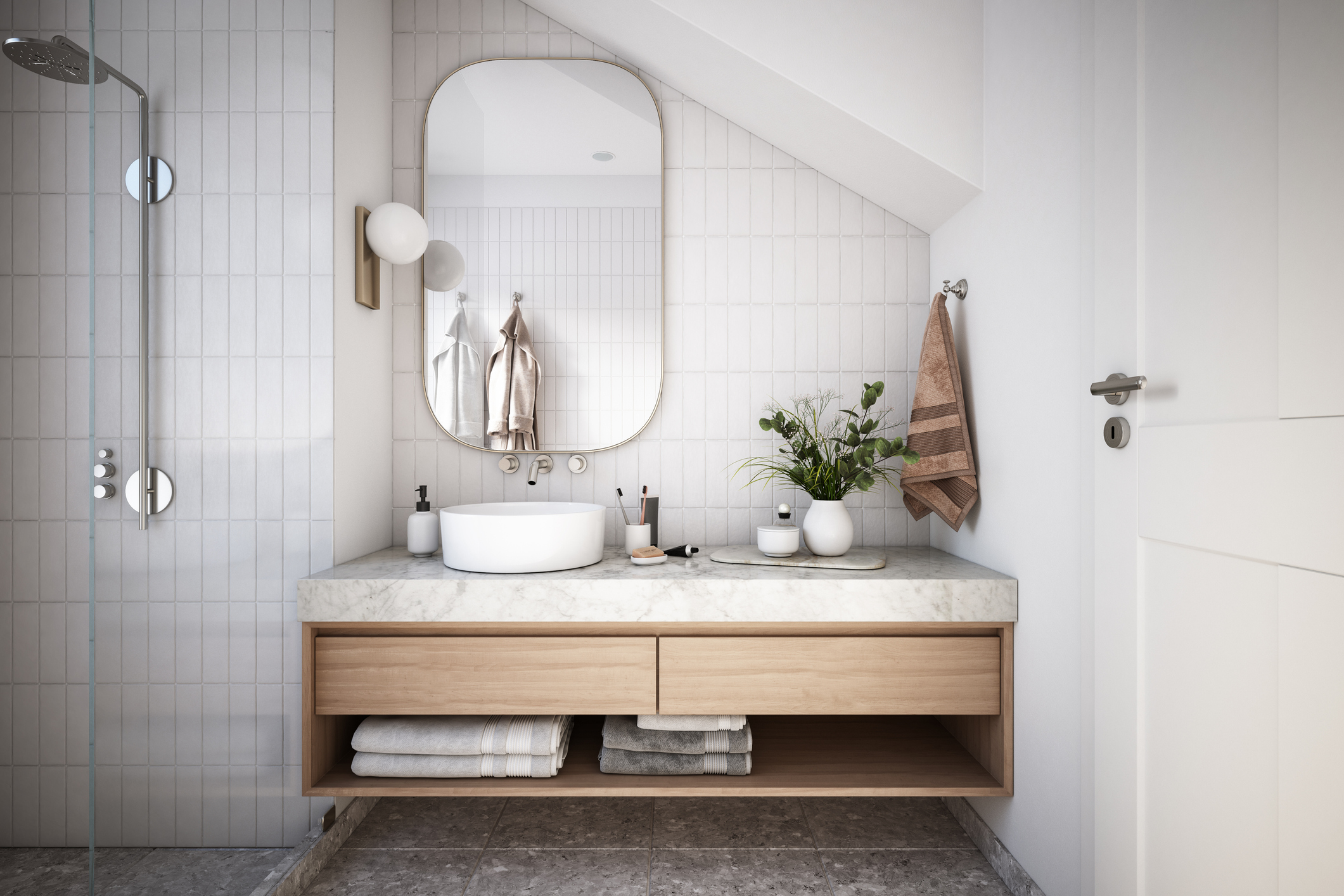 bathroom mirror