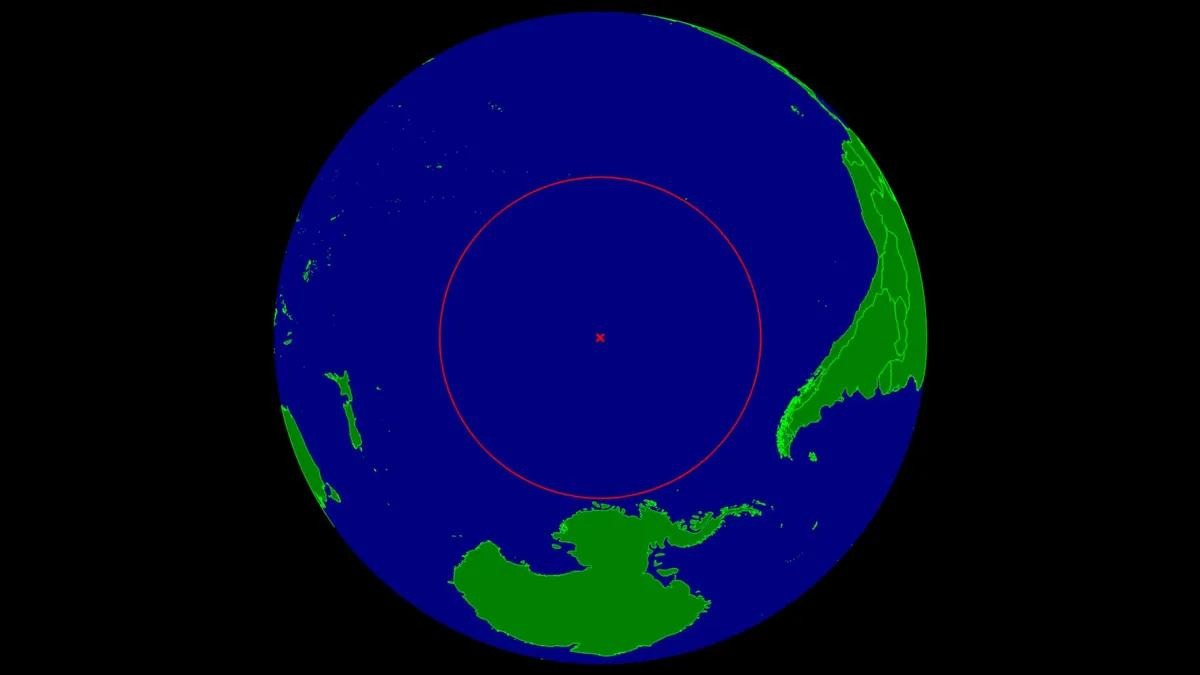 O Ponto Nemo também é conhecido como "Polo de Inacessibilidade do Pacífico".