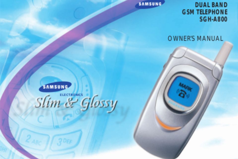 The Samsung SGH-A800 had a color display, which was unusual in the 2000s.