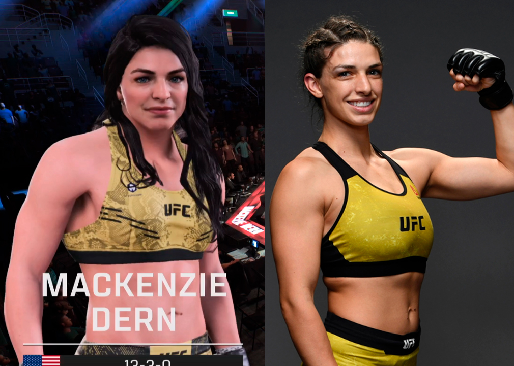 A lutadora Mackenzie Dern foi uma das desprestigiadas em relação ao seu visual no game