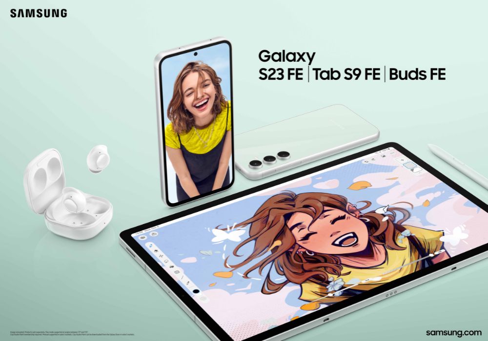Galaxy Tab S9 FE and Buds FE