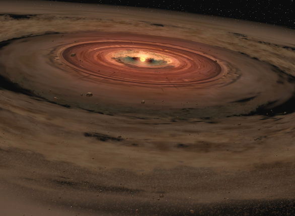 A anã marrom chamada OTS 44, tem apenas 15 vezes o tamanho de Júpiter, o que a torna a menor anã marrom conhecida por hospedar um disco protoplanetário ou formador de planetas.