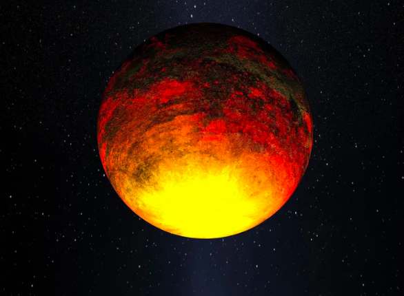 Conceito artístico do Kepler-10b, que foi detectado pela missão Kepler da NASA.