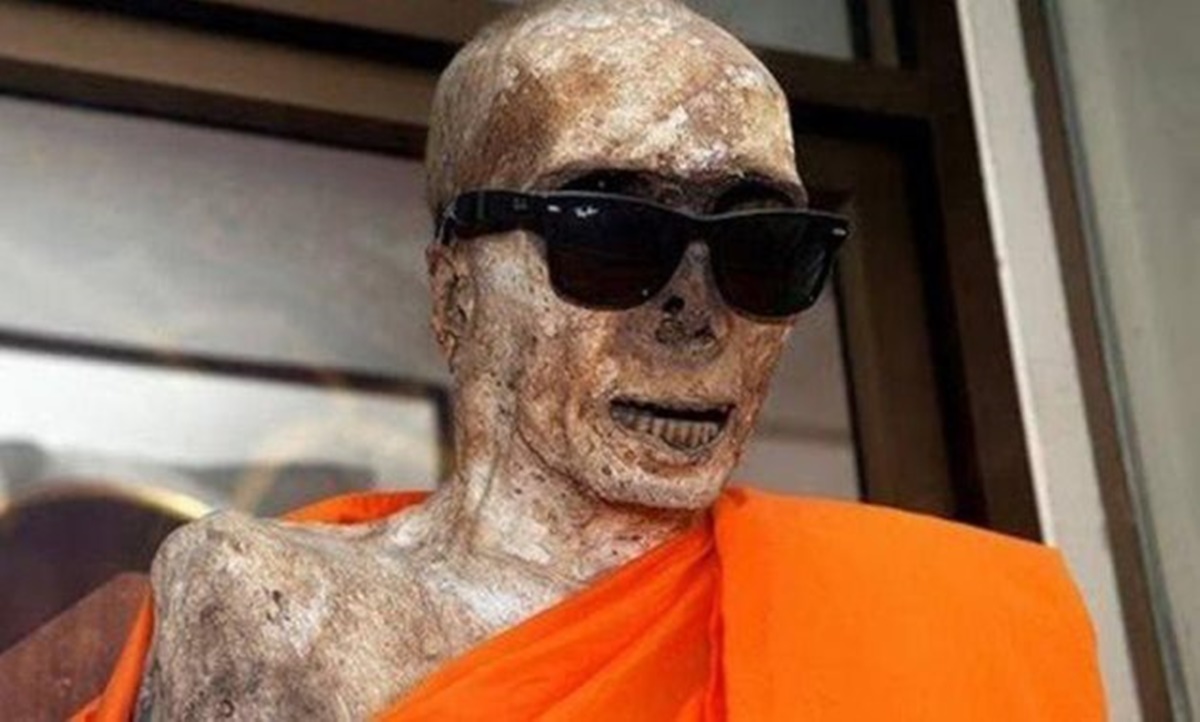 Corpo de um monge japonês que passou pelo processo de automumificação. (Fonte: Egypt Today)