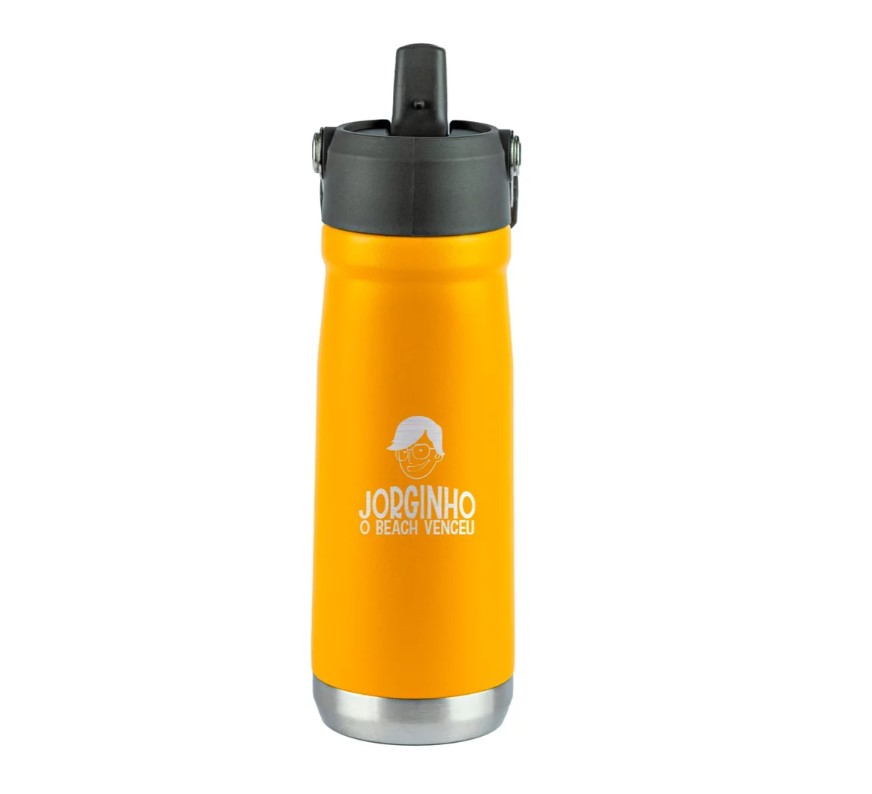 Imagem: Garrafa Stanley Flip Straw Saffron - Jorginho Beach Tennis
