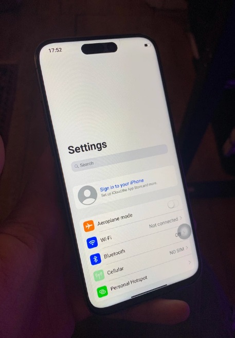 Android with a skin that mimics iOS.