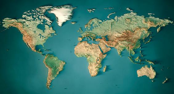 Continentes são importantes para a manutenção da vida e da temperatura de um planeta. (Fonte: Getty Images/Reprodução)
