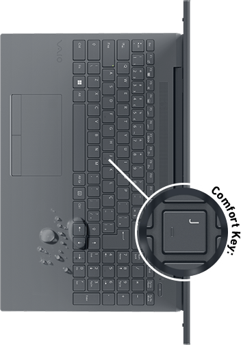 The keyboard of the model is even more modern with water resistance and more comfortable key touch.  (Source: VAIO/Description)