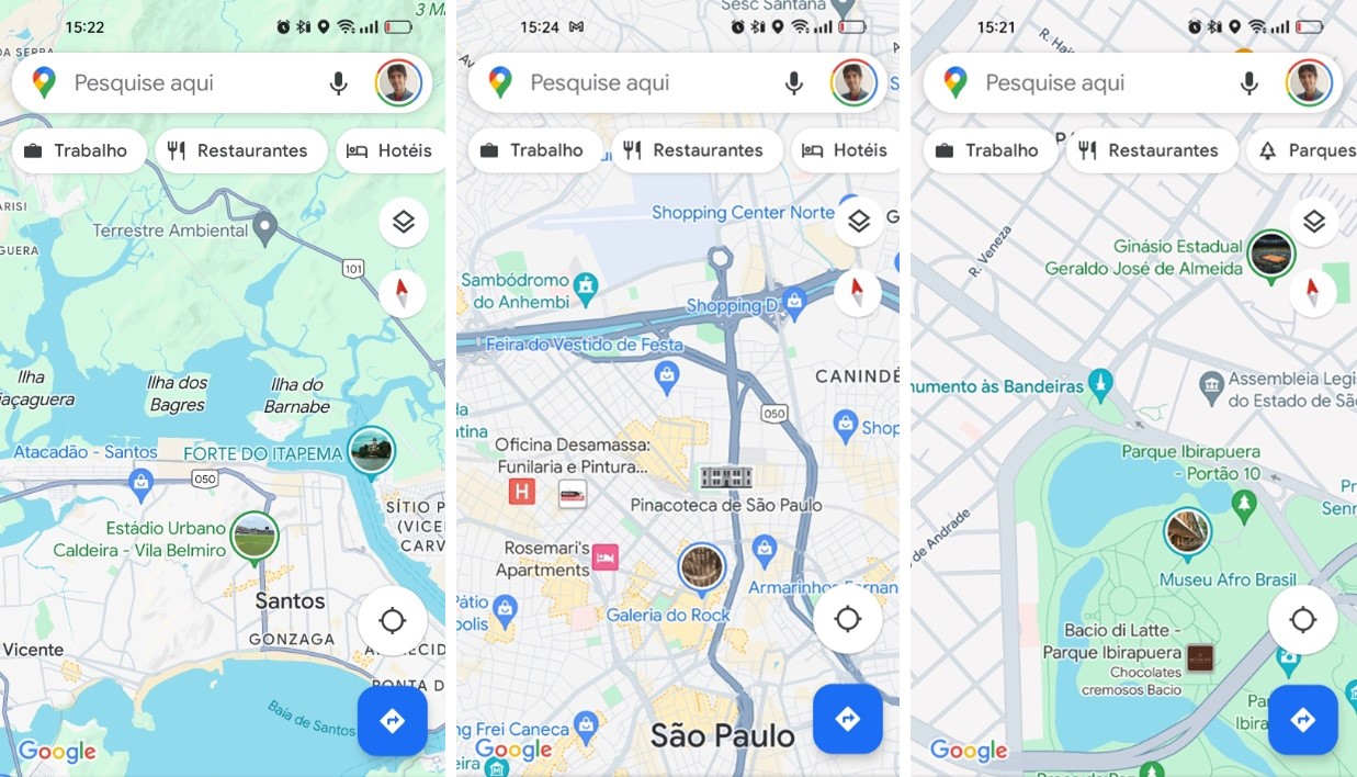 Google Maps para Android e iPhone muda a paleta de cores; veja o novo