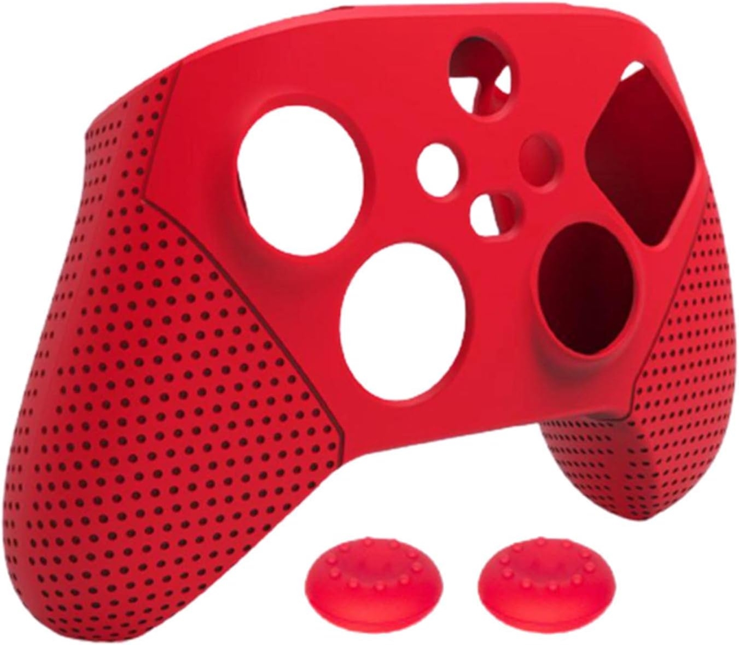Red silicone case for Xbox Series X|S controller.
