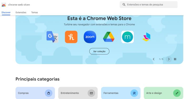 A nova versão da loja de extensões do Chrome já foi liberada para todos os usuários.