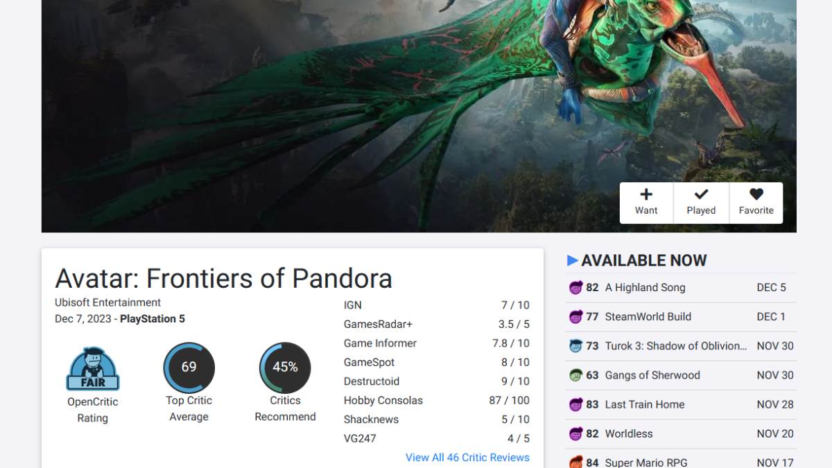 Confira os requisitos de sistema para PC do Avatar: Frontiers of Pandora