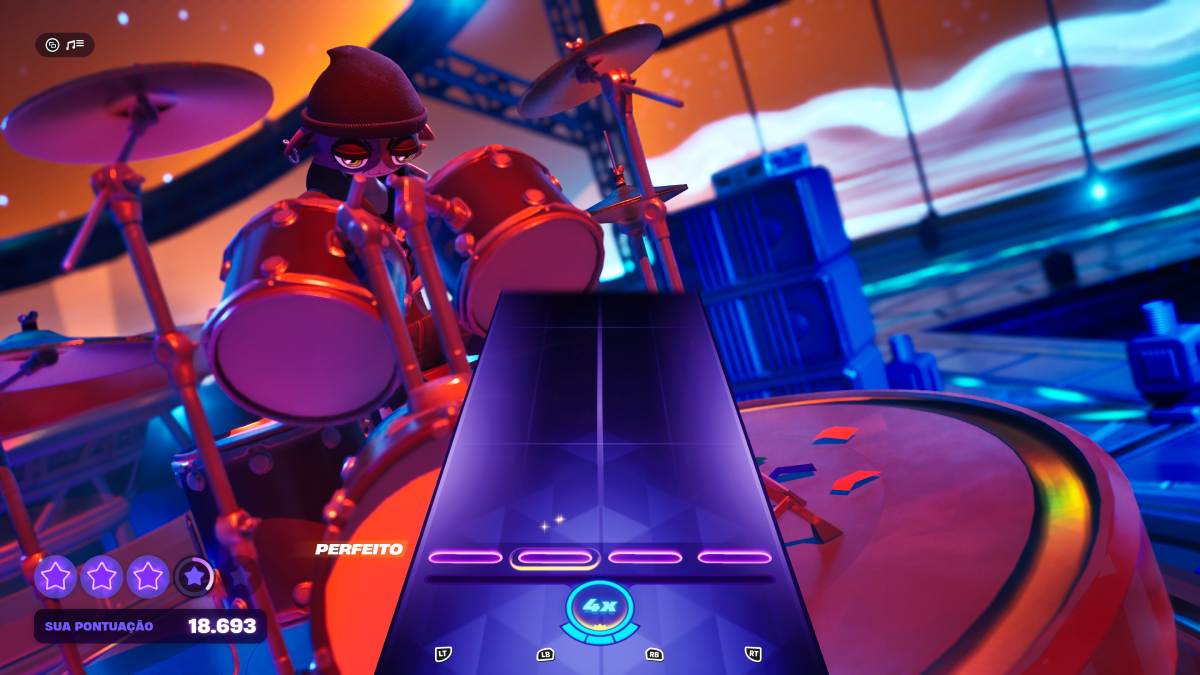Como jogar Fortnite Festival com os botões do Guitar Hero veja