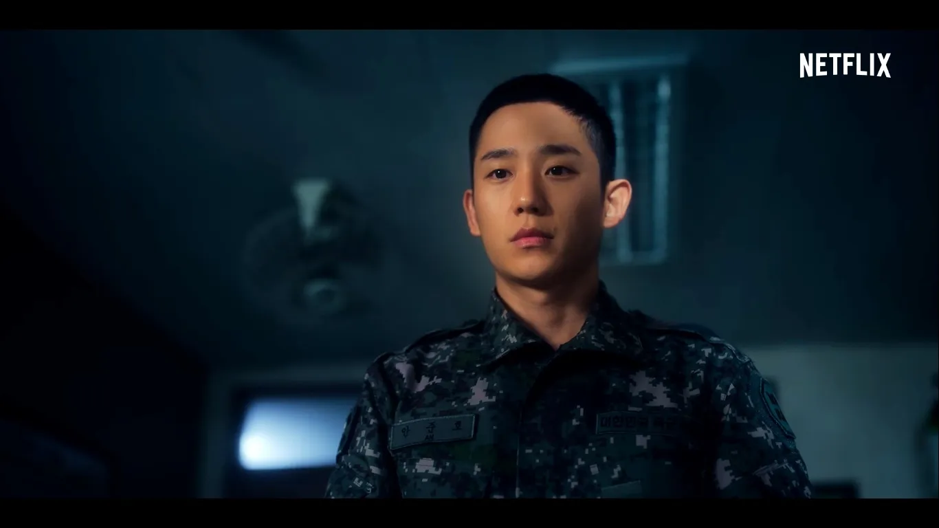 Jung Hae In em DP 2 - Foto: Reprodução/Netflix
