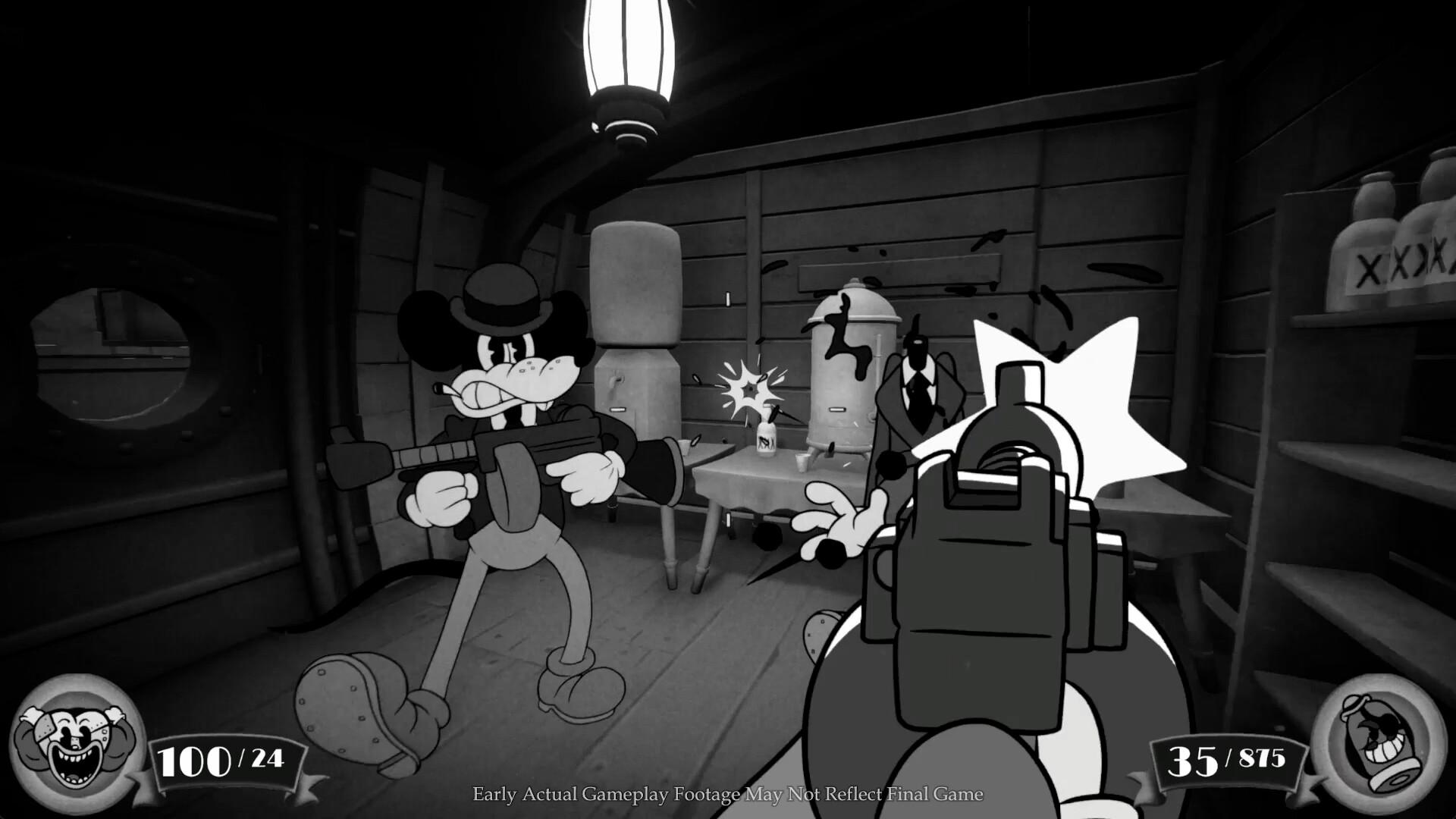 Conheça Mouse, jogo de tiro com visual retrô que lembra a Disney de 1930