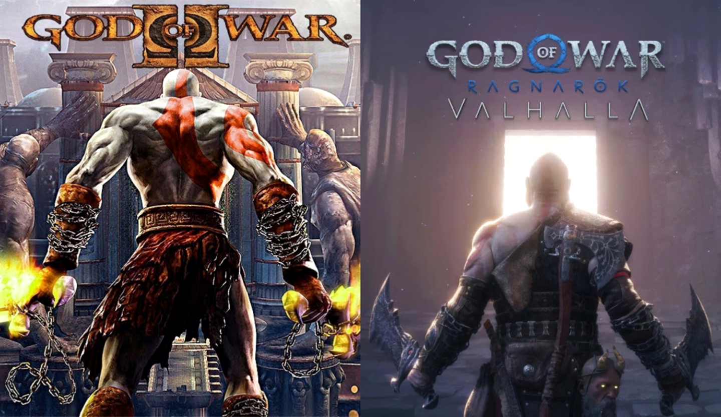 Nice reference to GoW 2 on the cover of the God of War Ragnarok DLC.