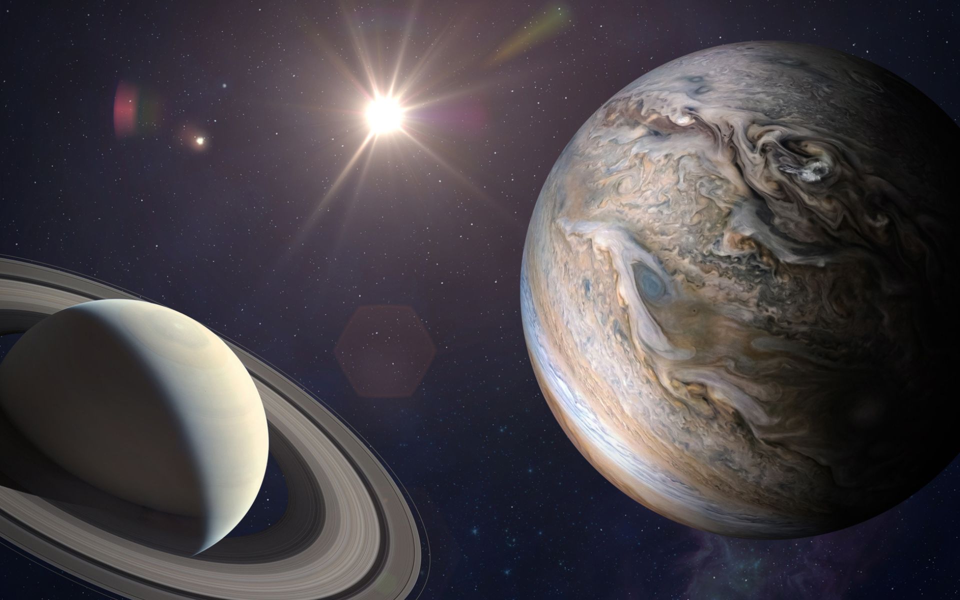 O que aconteceria se Júpiter e Saturno colidissem?