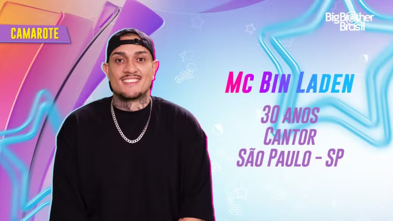 MC Bin Laden, brother do grupo camarote no BBB24.