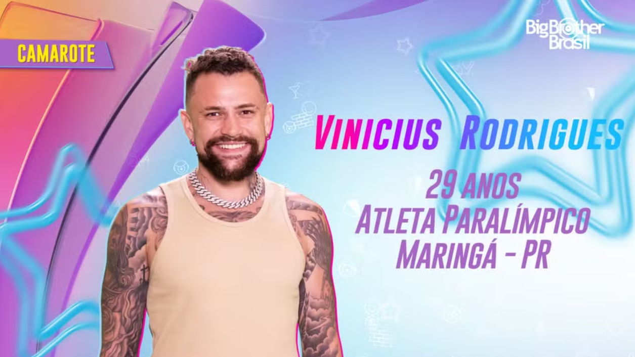 Vinicius Rodrigues, brother do grupo camarote no BBB24