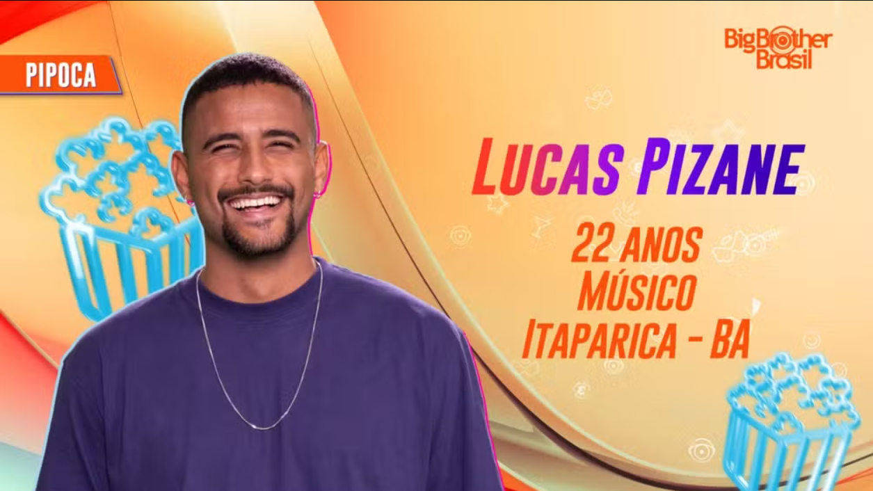 Lucas, brother do grupo pipoca no BBB24