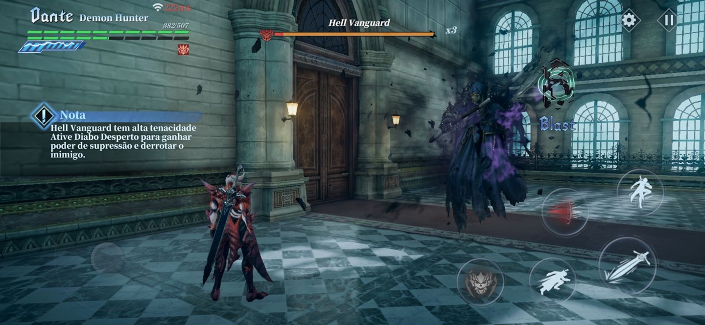 DMC: Peak of Combat tem gameplay bem divertido.