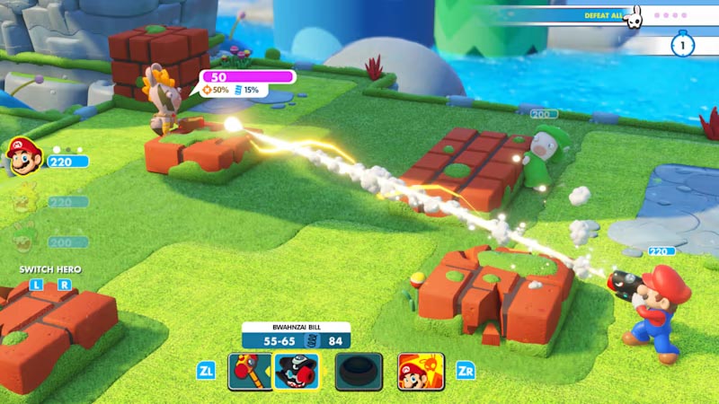 Mario + Rabbids Kingdom Battle é uma das ofertas em destaque desta semana na eShop brasileira.