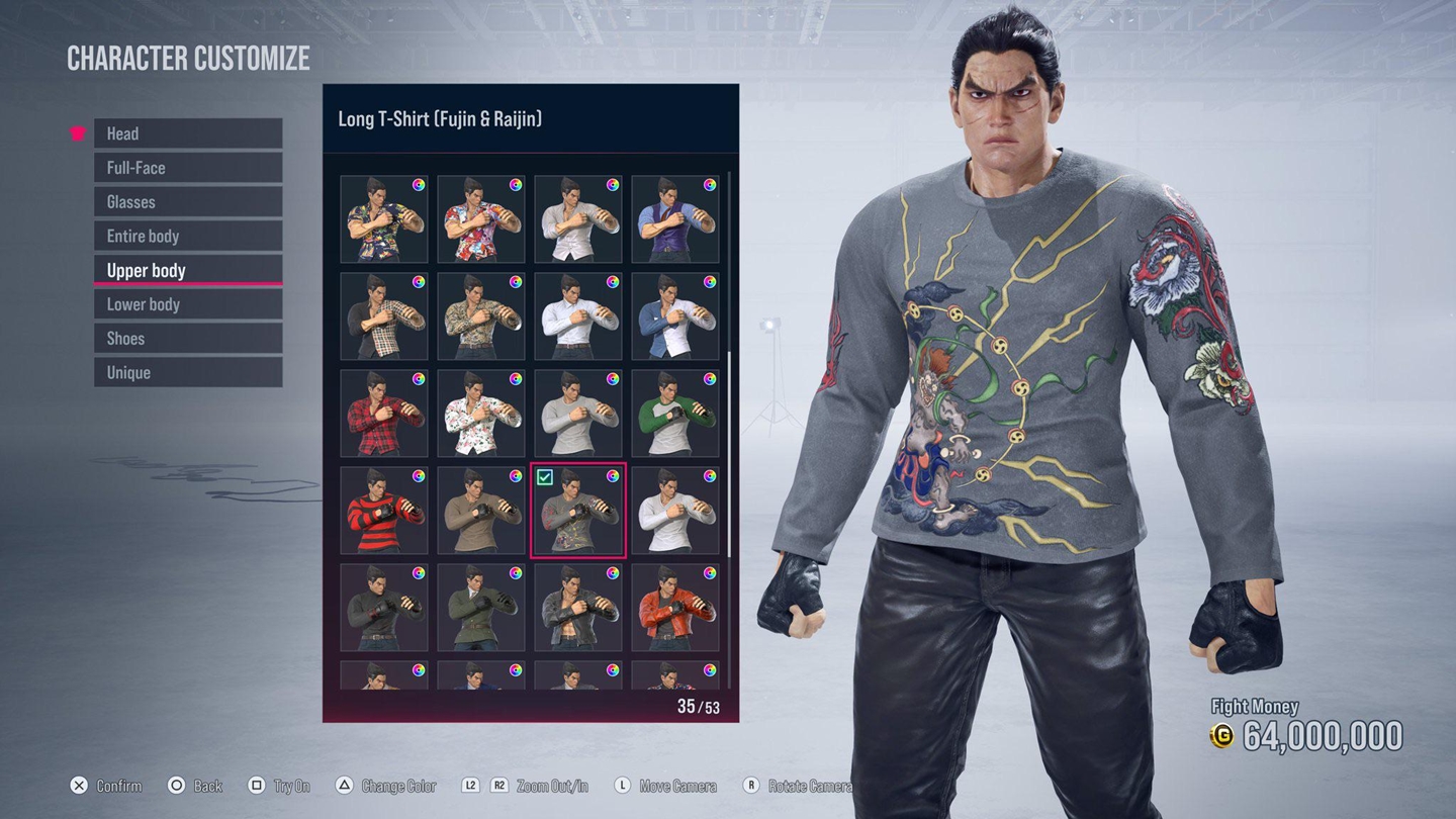 Sistema de customização de Tekken 8.