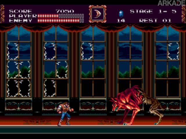 Bloodlines é o único Castlevania a ter uma versão oficial para Mega Drive.