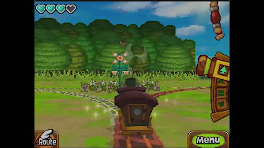 Zelda: Spirit Tracks envolve viagens de trem pelo mapa para alcançar calabouços e itens. (Fonte: Nintendo/Divulgação)