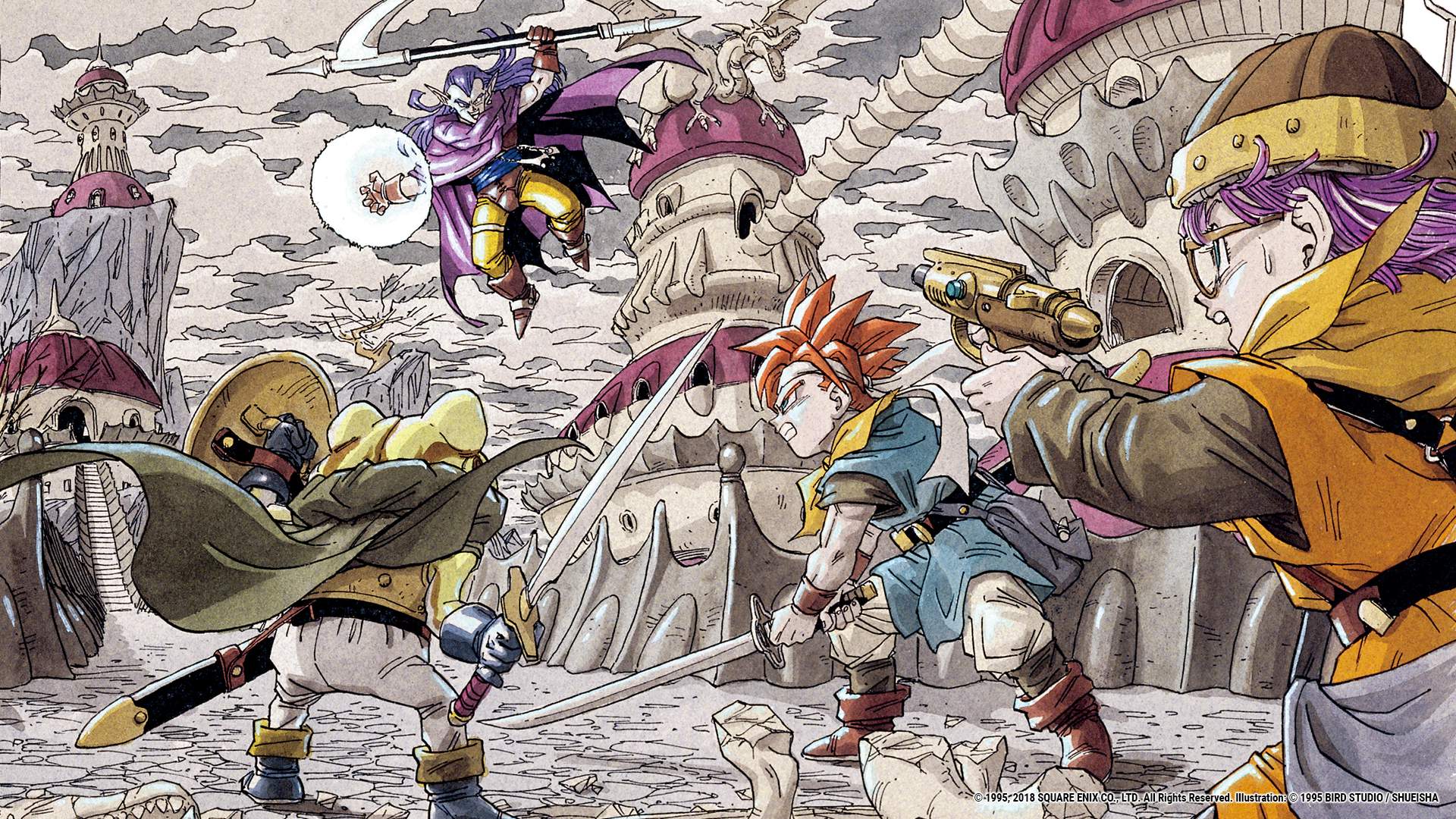 Ilustração de Chrono Trigger.