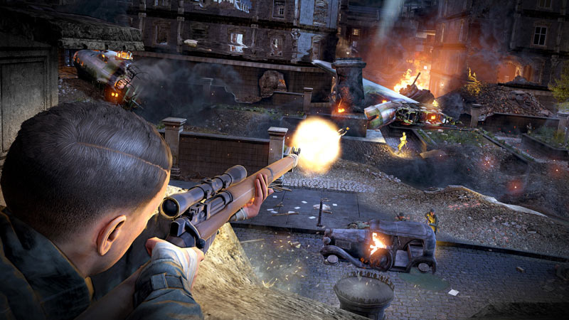 Sniper Elite V2 Remastered está com preço baixinho na PS Store nesta semana.