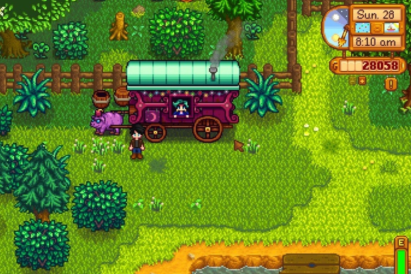 Travel Cart where you can buy the Wedding Ring recipe in Stardew Valley.