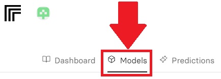 Clique na aba "Models" para ter acesso a mais opções de criação